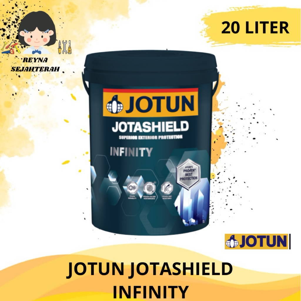 JOTUN JOTASHIELD INFINITY CAT TEMBOK EKSTERIOR PREMIUM TAHAN CUACA 20L ( S0502-Y20R (A) )