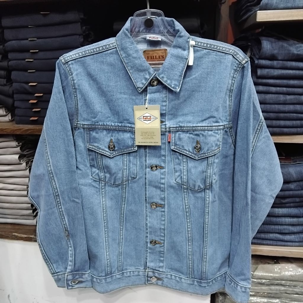 FALLAS jaket jeans pria original