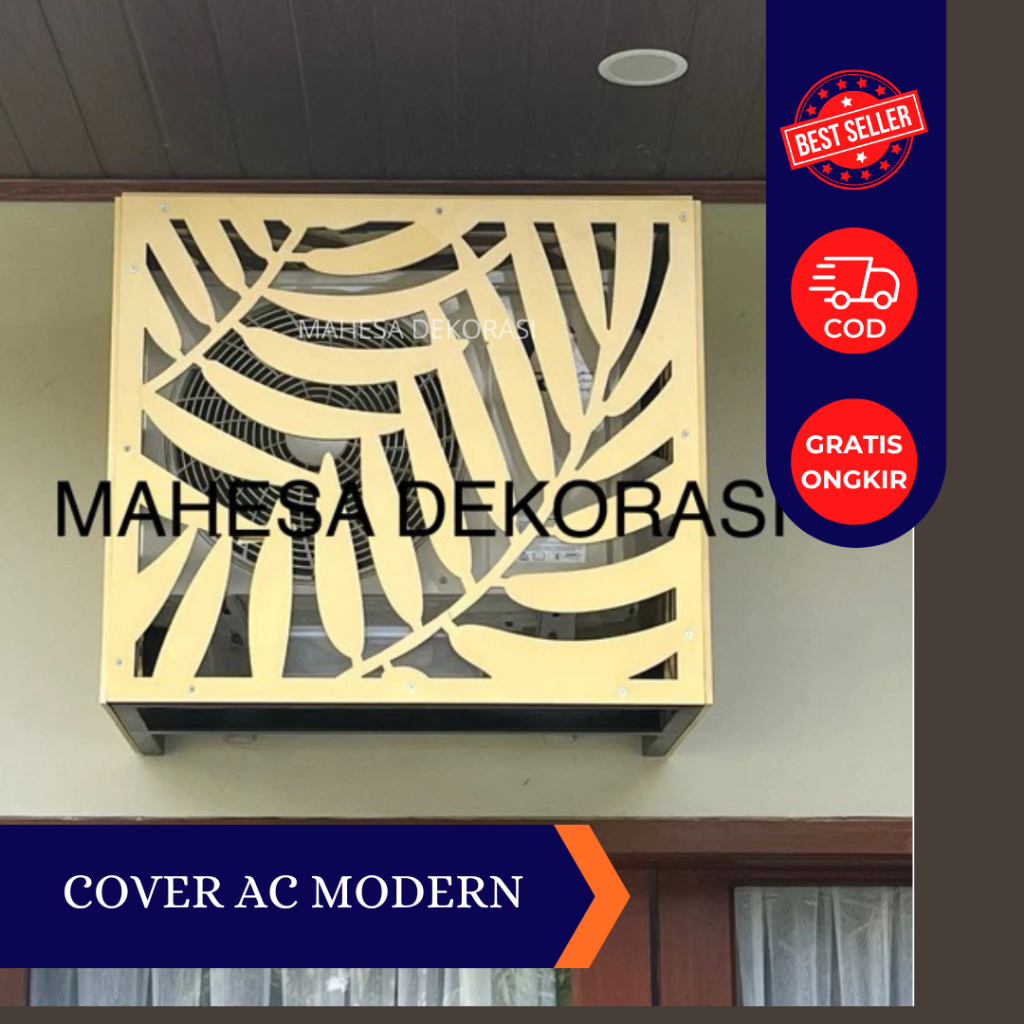 COVER AC OUTDOOR CUSTOM COVER AC UNIT CUTTING MOTIF - PENUTUP AC OUTDOOR PELINDIUNG AC LUAR RUANGAN
