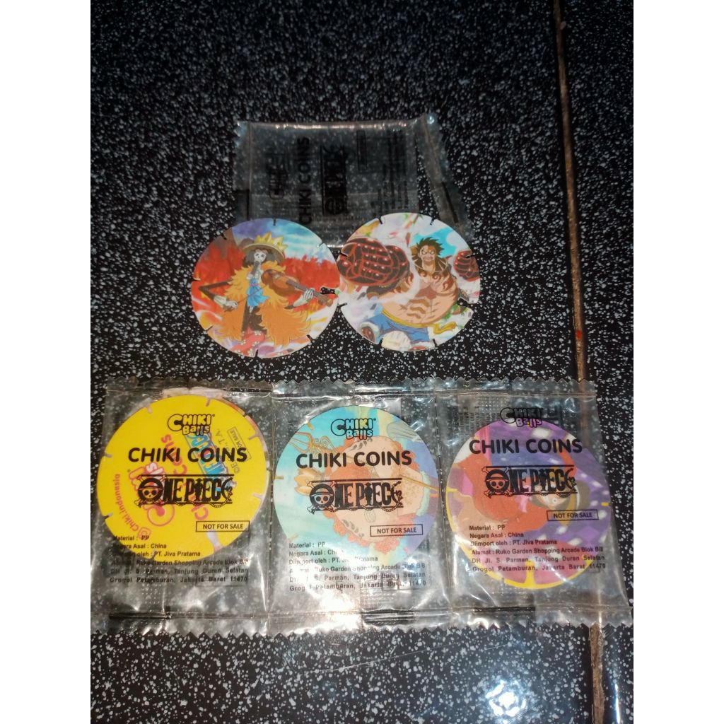 tazos / chiki coin one piece