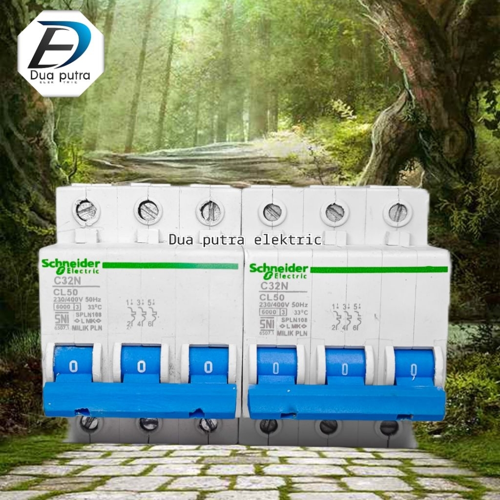 MCB PLN 3phase 6a, 10a, 16, 20a, 25a, 35a, 50a, second original.
