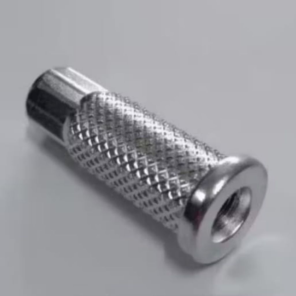 Mur Nanas Blok Head RX King M8 Chrome Kilat - Tahan Karat, Finishing Chrome, Desain Nanas Unik