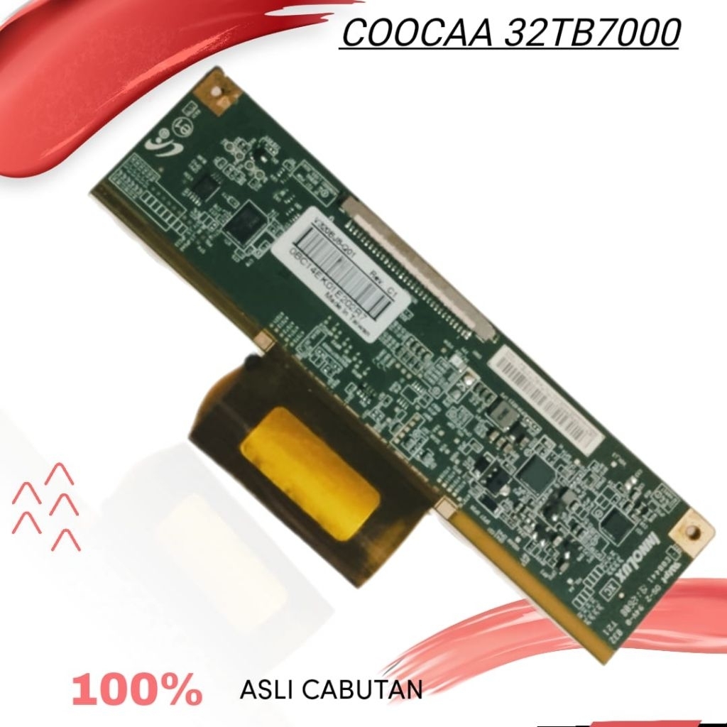 TCON TICON TIKON TV COOCAA 32TB7000 ORIGINAL ASLI CABUTAN