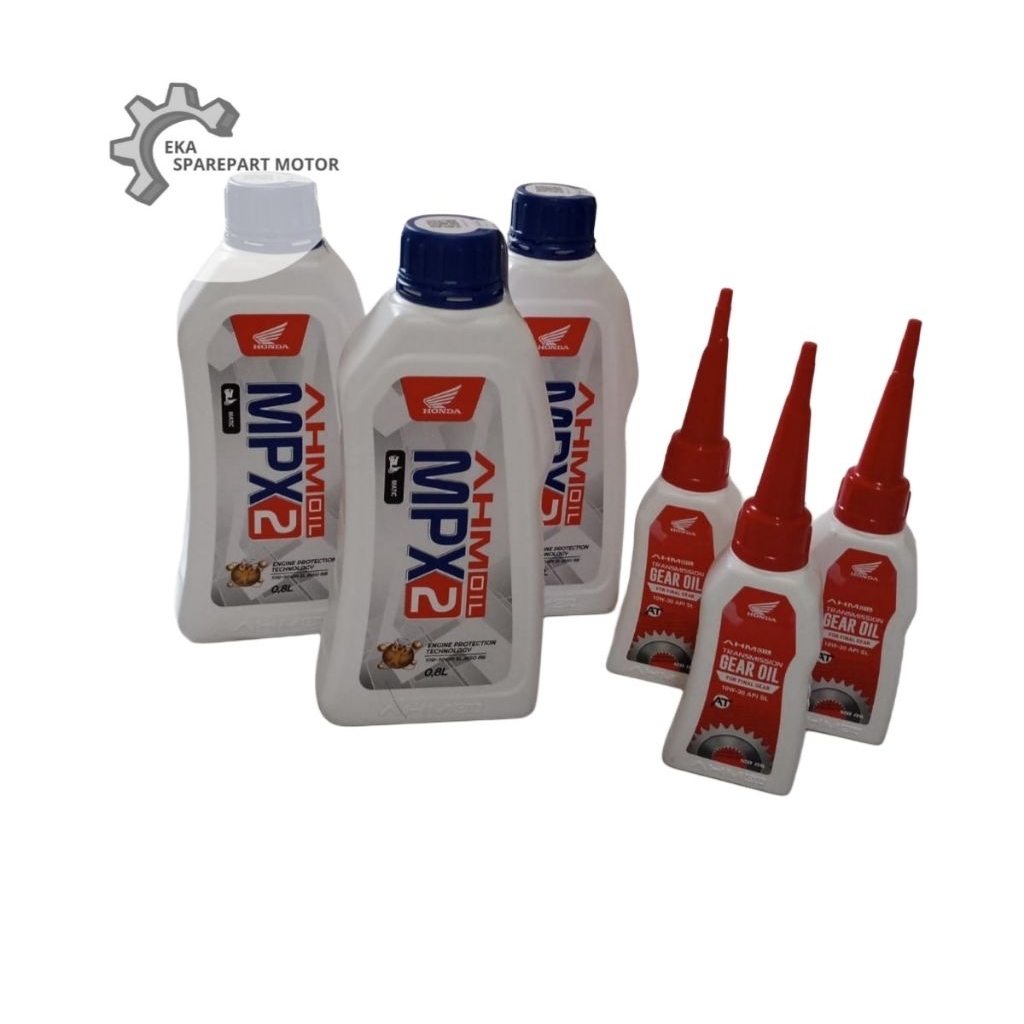 Grosir 3 Paket Oli Mpx2 800ml + Oli Gardan Ahm Gear Oli Mesin Motor Matic