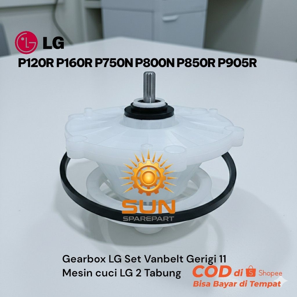 Gearbox LG Set VANBELT Gerigi 11/Gearbox LG Mesin cuci 2 Tabung P905R P850R P800N P750N P160R P120R