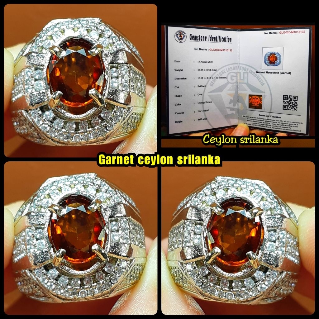 NATURAL BATU RED GARNET CEYLON SRILANKA