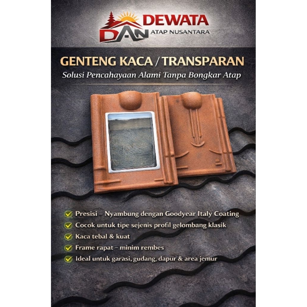 genteng kaca karang pilang goodyear italy