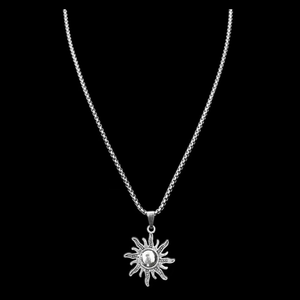 Kalung Smile Necklace Korea Style Perak Silver Pria Wanita