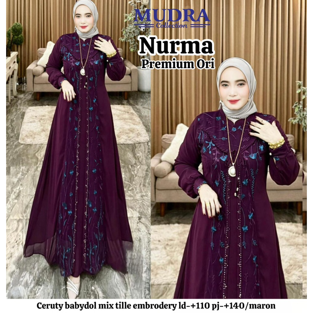 GAMIS DRESS NURMA ORIGINAL BY MUDRA