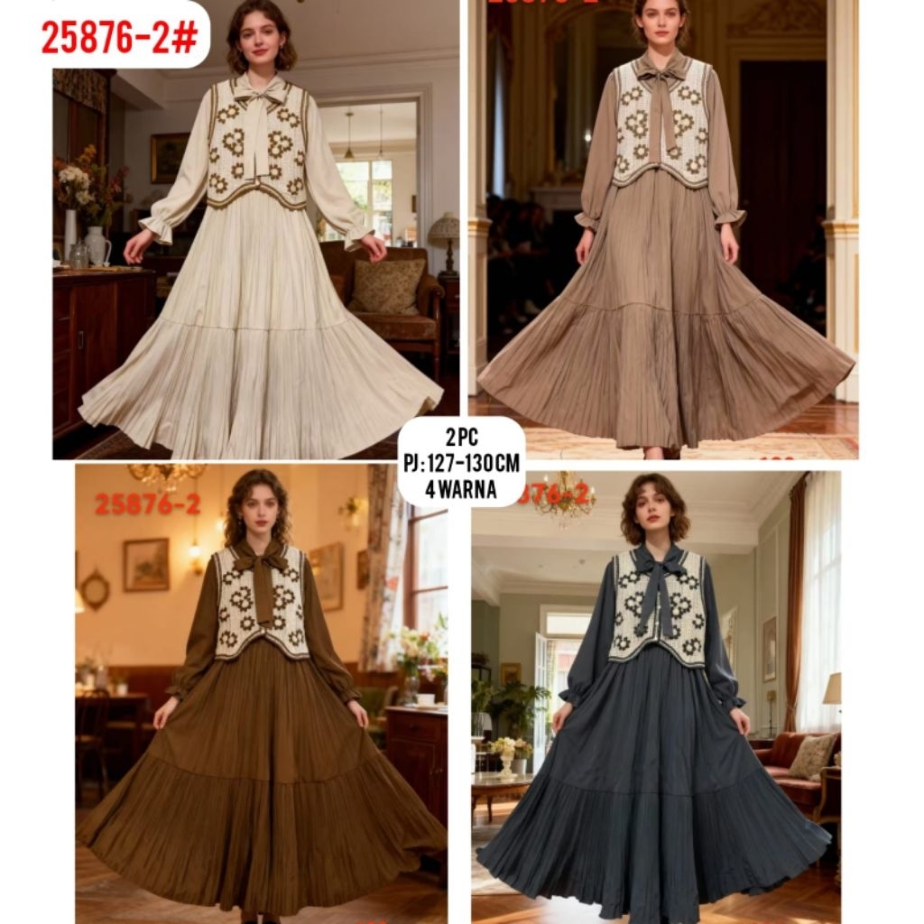 Gamis Kombinasi Rajut by Zar Woman