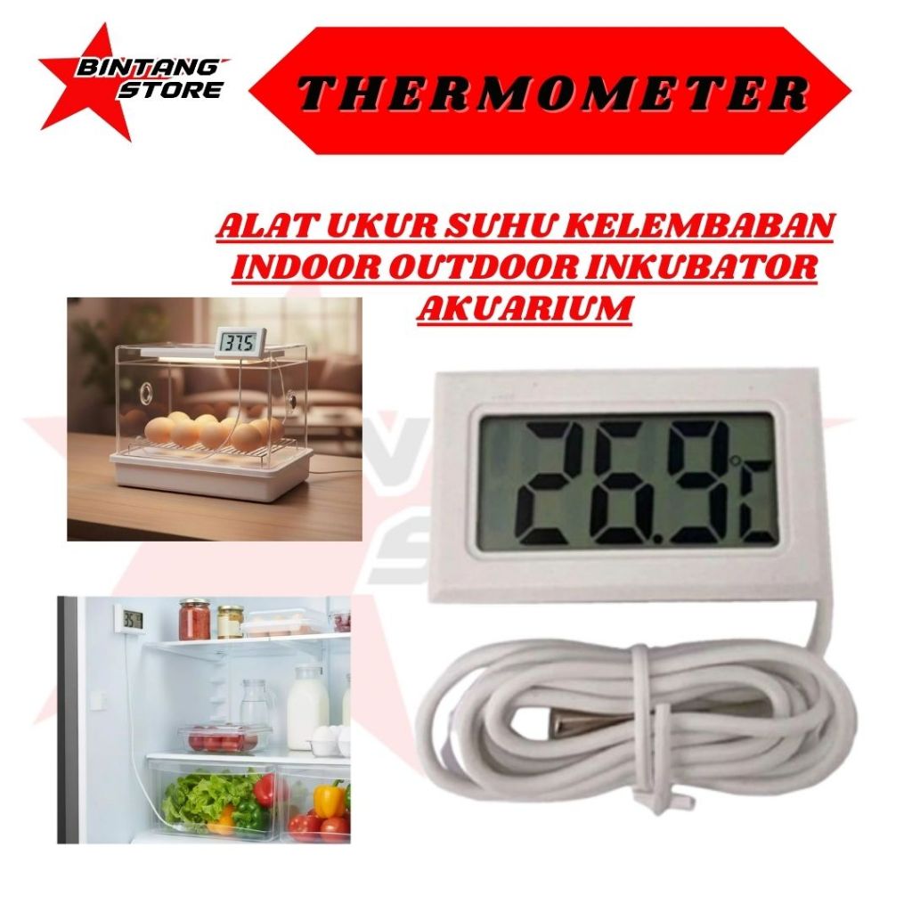 Mini Digital Thermometer / Termometer digital Kabel Sensor Mesin Tetas Telur Full Otomatis / Mesin P