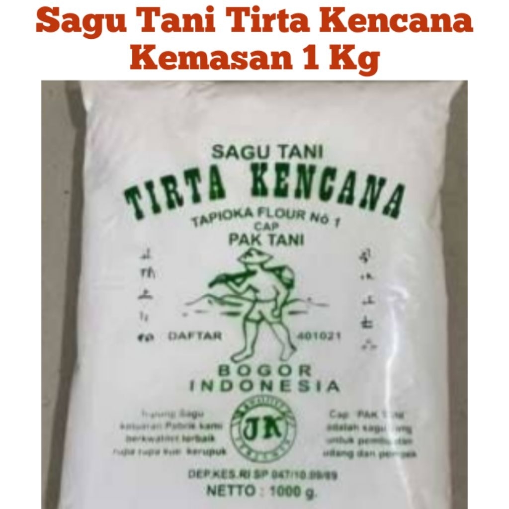 Tepung Tapioka / Sagu Tirta Kencana, Kemasan 1 Kg