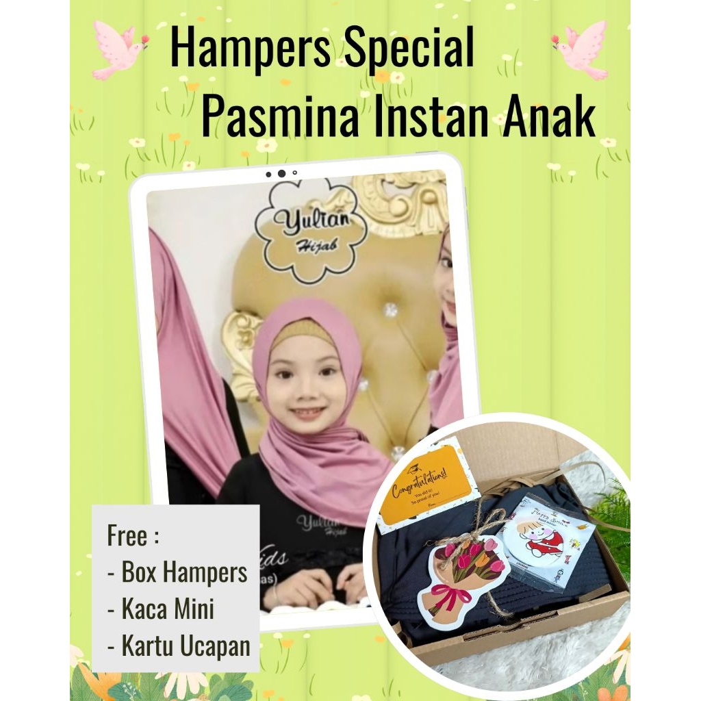 Aelsafa Hijab PASMINA ANAK JERSEY | Jilbab Anak by Yulian Hijab