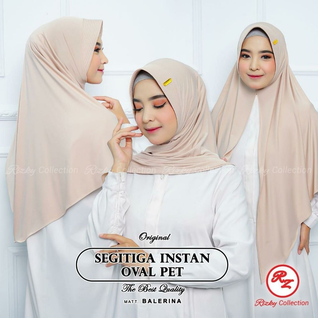HIJAB SEGITIGA INSTAN PED jersey S3 by RIZKY COLLECTION