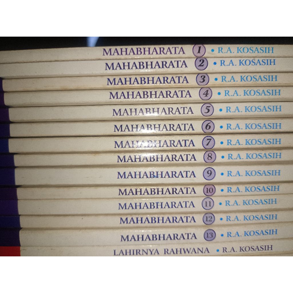 Komik Mahabharata RA Kosasih 13 Buku Lengkap dan komik Lahirnya Rahwana 1 buku lengkap, set buku way