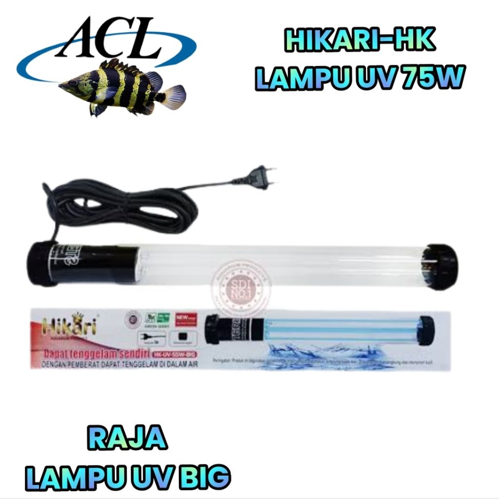 LAMPU UV BIG CELUP KOLAM FILTER HIKARI HK-UV 55w-75w-95w-115 watt lampu uv big