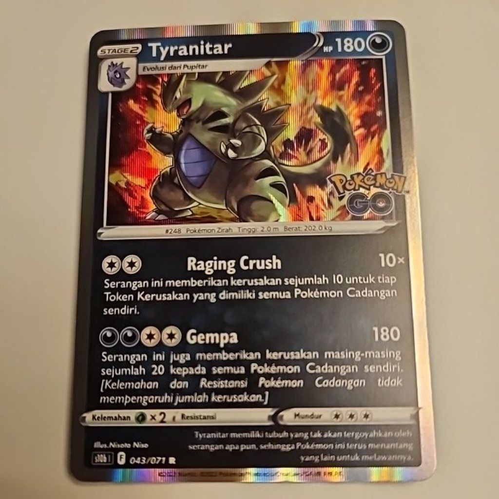 kartu Pokemon Go Tyranitar