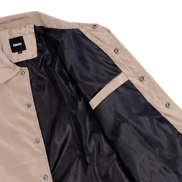 Troy Company Coach Jacket Confusion Khaki - Jaket Windbreaker Coklat Khaki WN 3132
