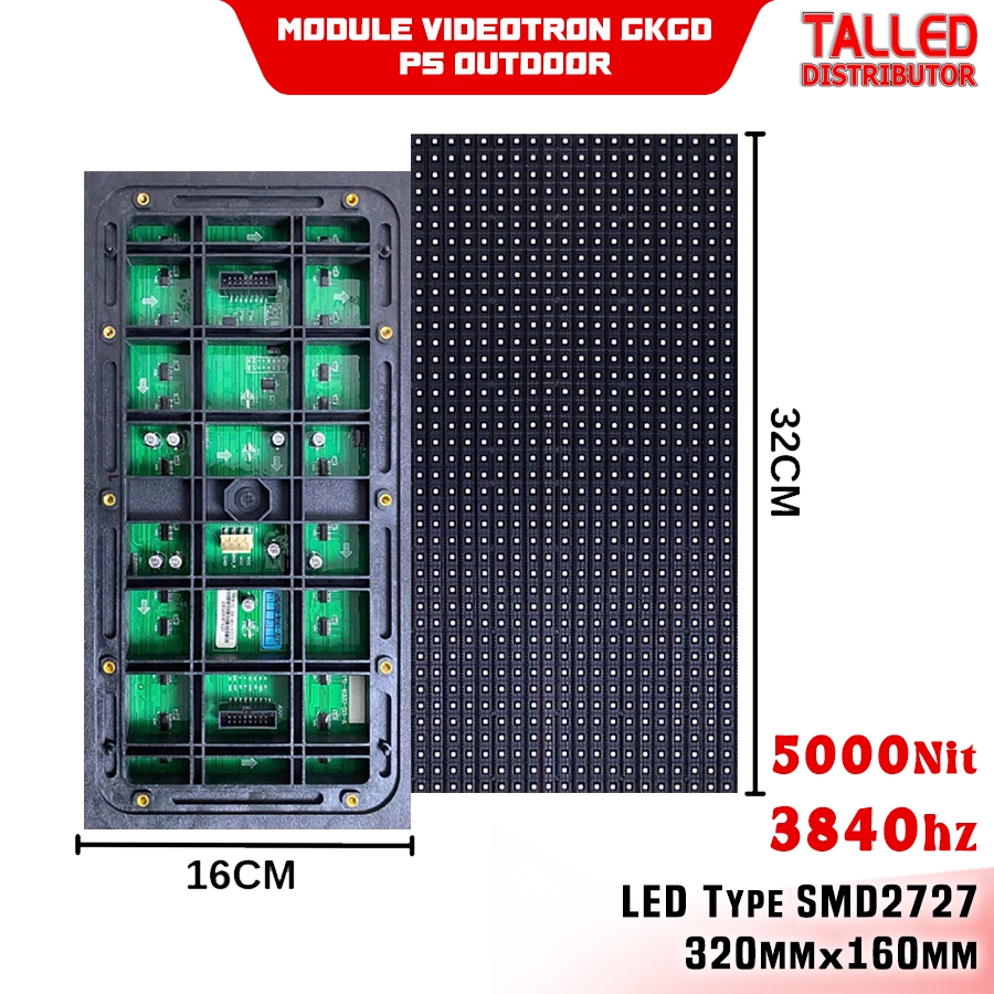 Modul VIDEOTRON P8 Outdoor Videotron GKGD 5000NIT 3840Hz 160x320mm