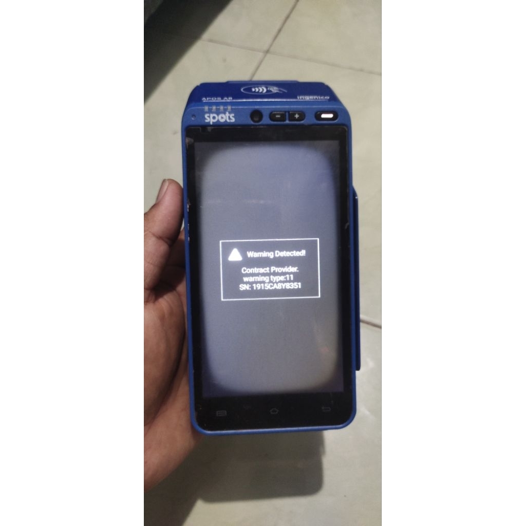 mesin kasir / mesin EDC android ingenico apos a8