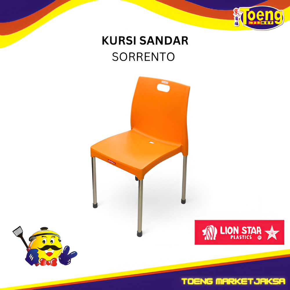 Kursi Sandar plastik Kuat Kokoh  - SORRENTO CHAIR LION STAR