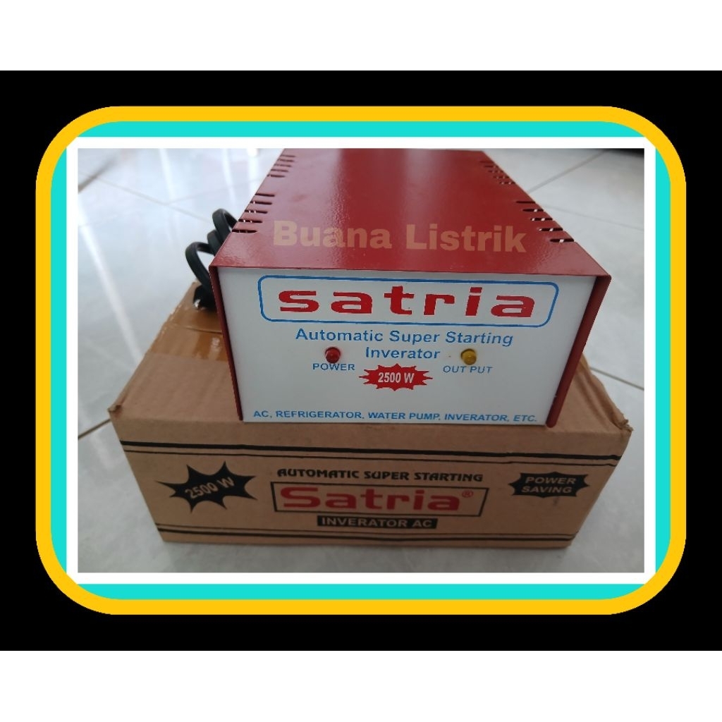 Auto Start Satria 2500 watt  Inverator anti jeglek