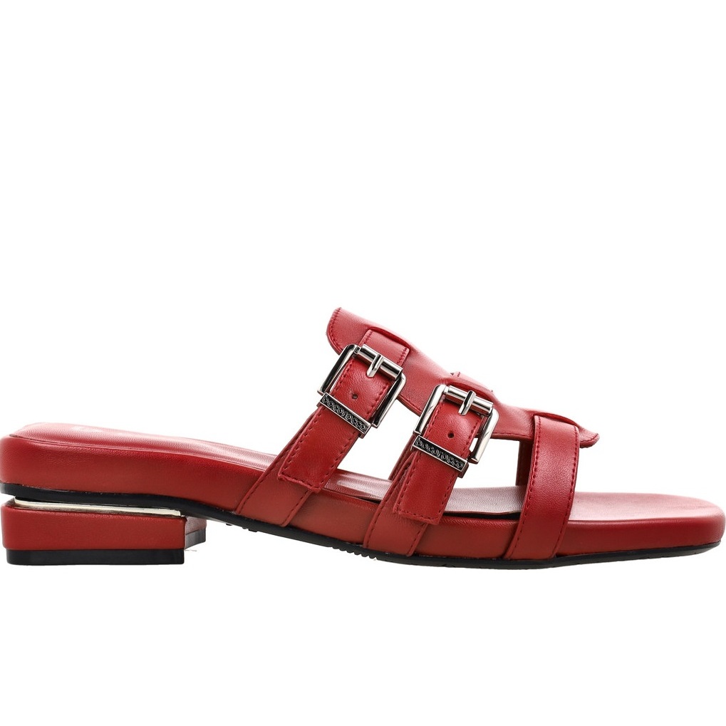 Bocorocco D.Sienna 15 Rosso - Sandal Slop Kulit Wanita