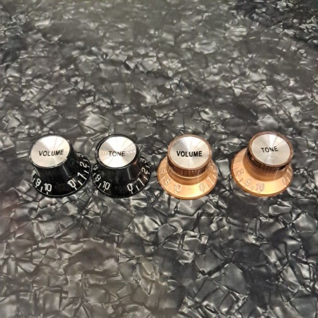 Knob Guitars Electric / Knob Gitar Elektrik / Knob Black Silver / Knob Gold Silver / Knob Potensio /