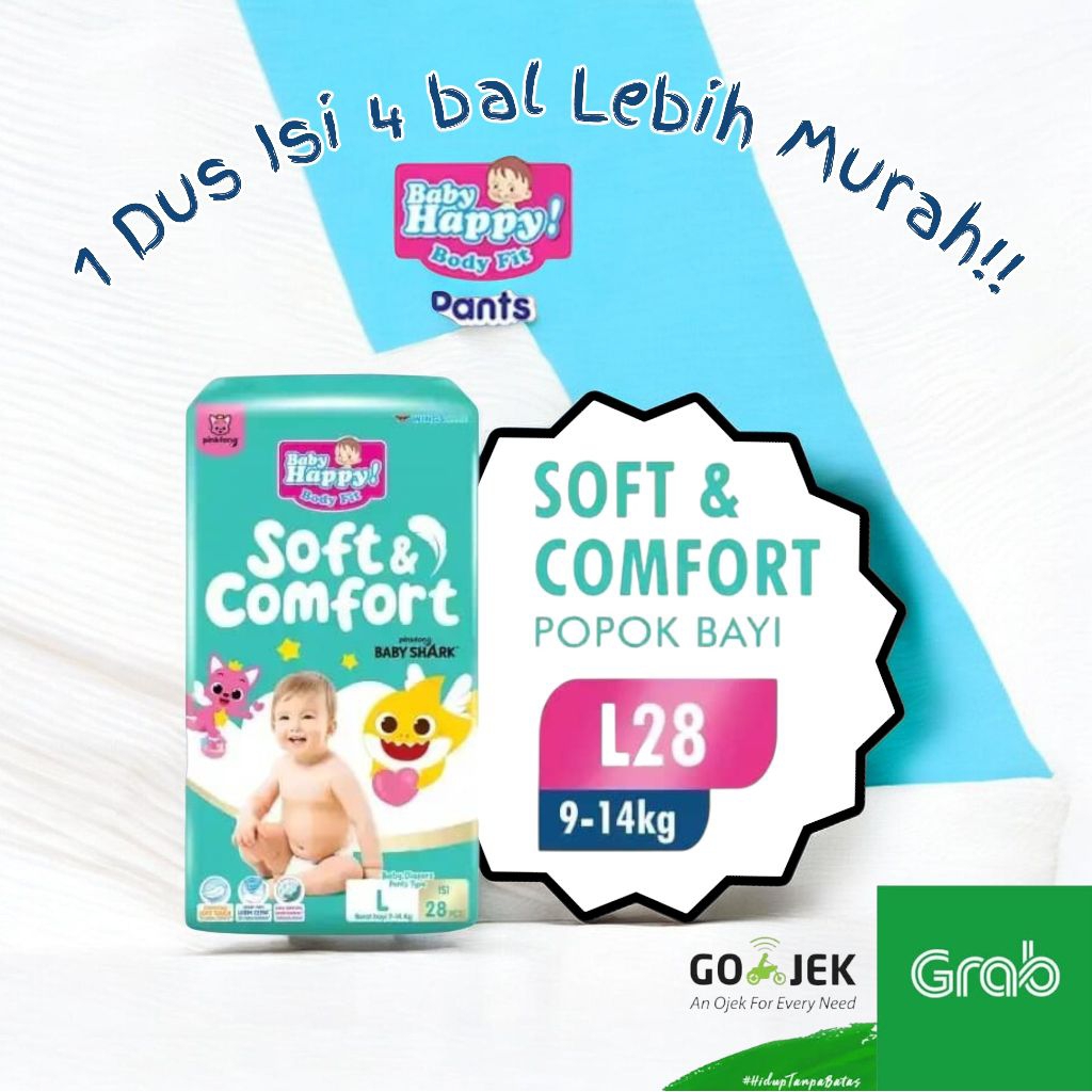 (isi4) NEW Baby happy pingfong L28 biru - Hayday Store