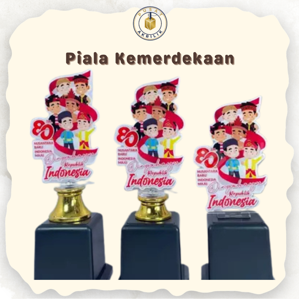 Piala Akrilik Kemerdekaan SET juara 123 ( MODEL A )- piala agustusan - piala akrilik kemerdekaan - P