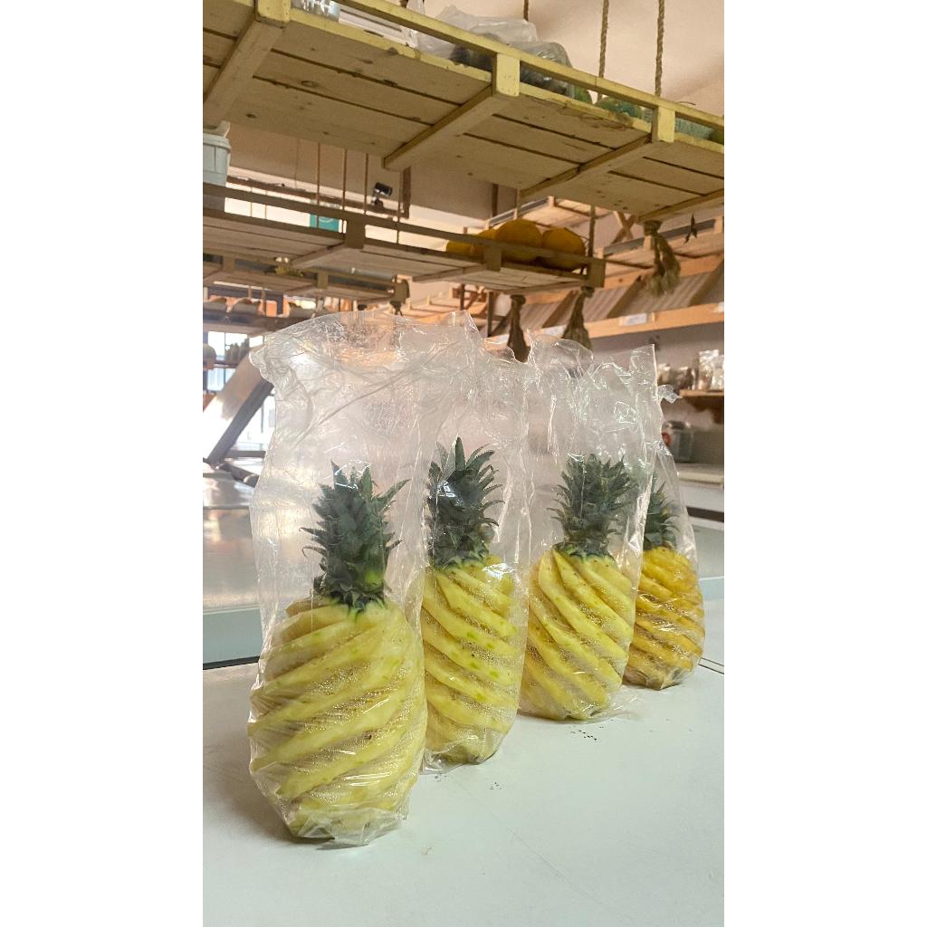 Nanas kupas besar 1 buah/nanas kupas segar/buah fresh