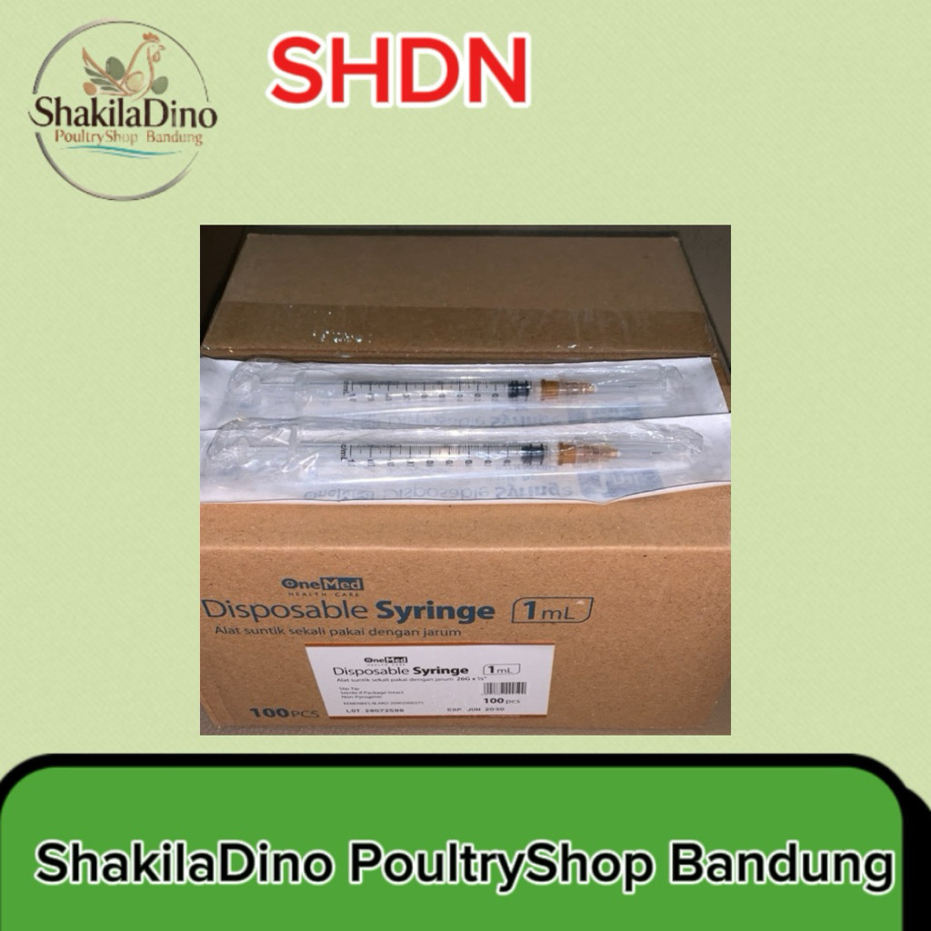Syringe Spuit OneMed 1cc 1ml 1box