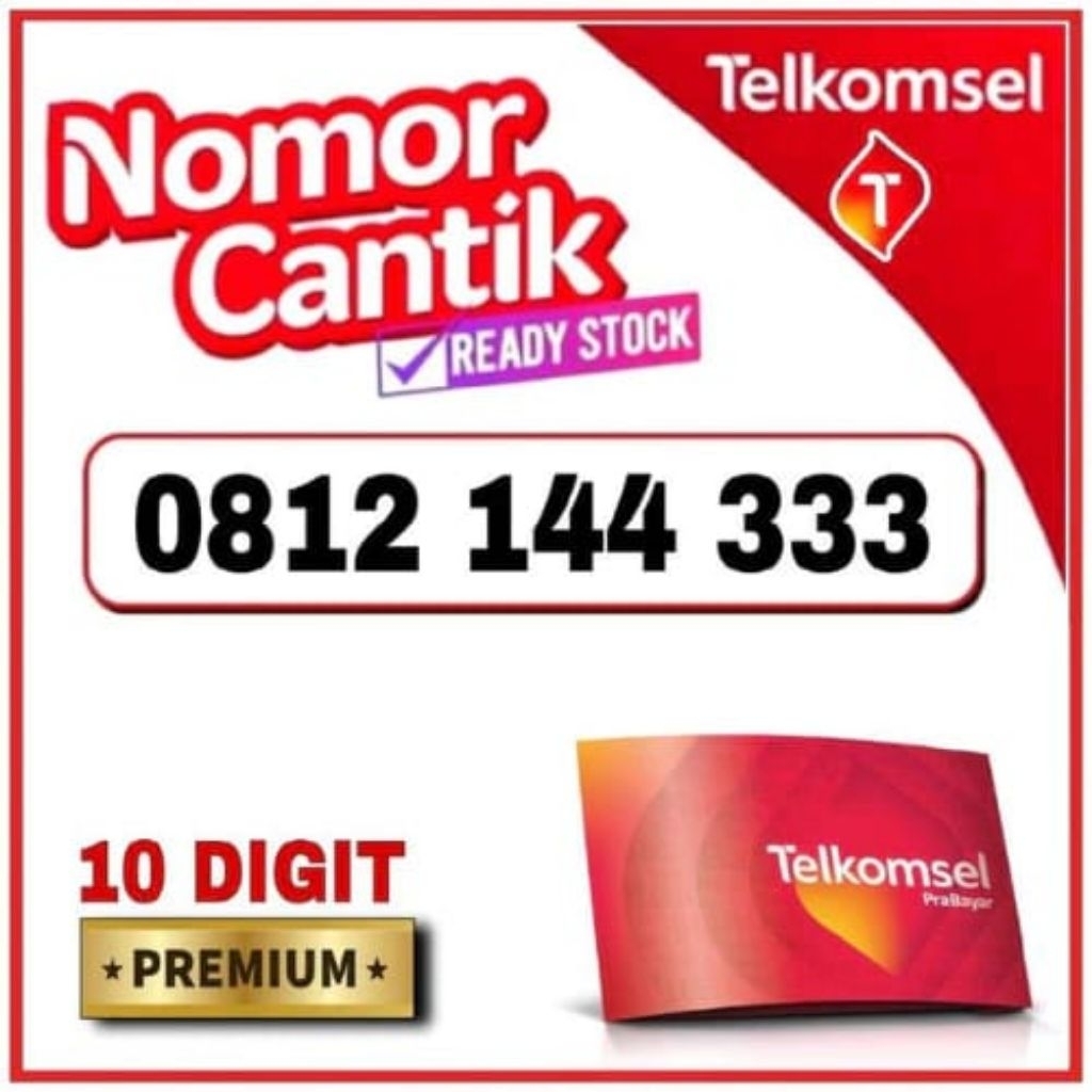 TELKOMSEL kartu perdana Nomor Cantik Free kuato 100GB Segel Baru