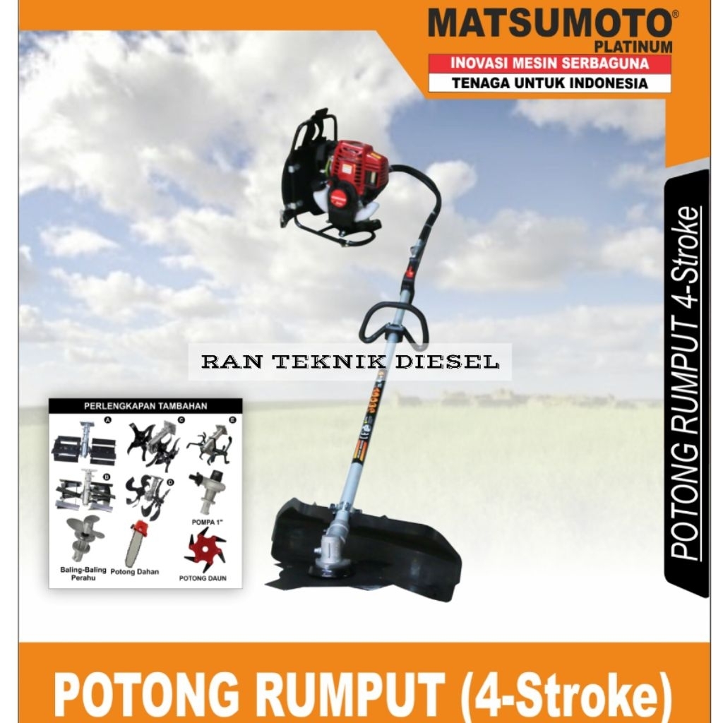 Mesin Potong Rumput MATSUMOTO MBC 435 HD 4 Tak