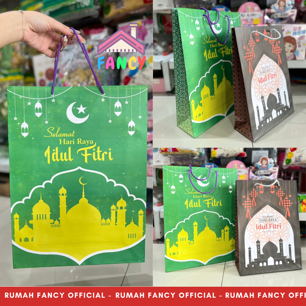 TAS KERTAS IDUL FITRI / Tas Lebaran Kantong Bingkisan Parcel Ramadhan / Paper Bag