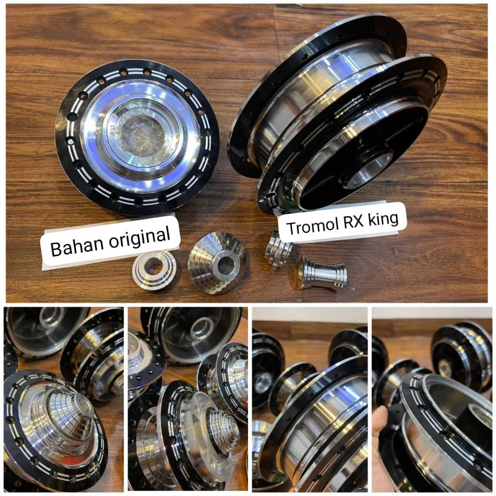 tromol RX king original bubut custom (set depan belakang)