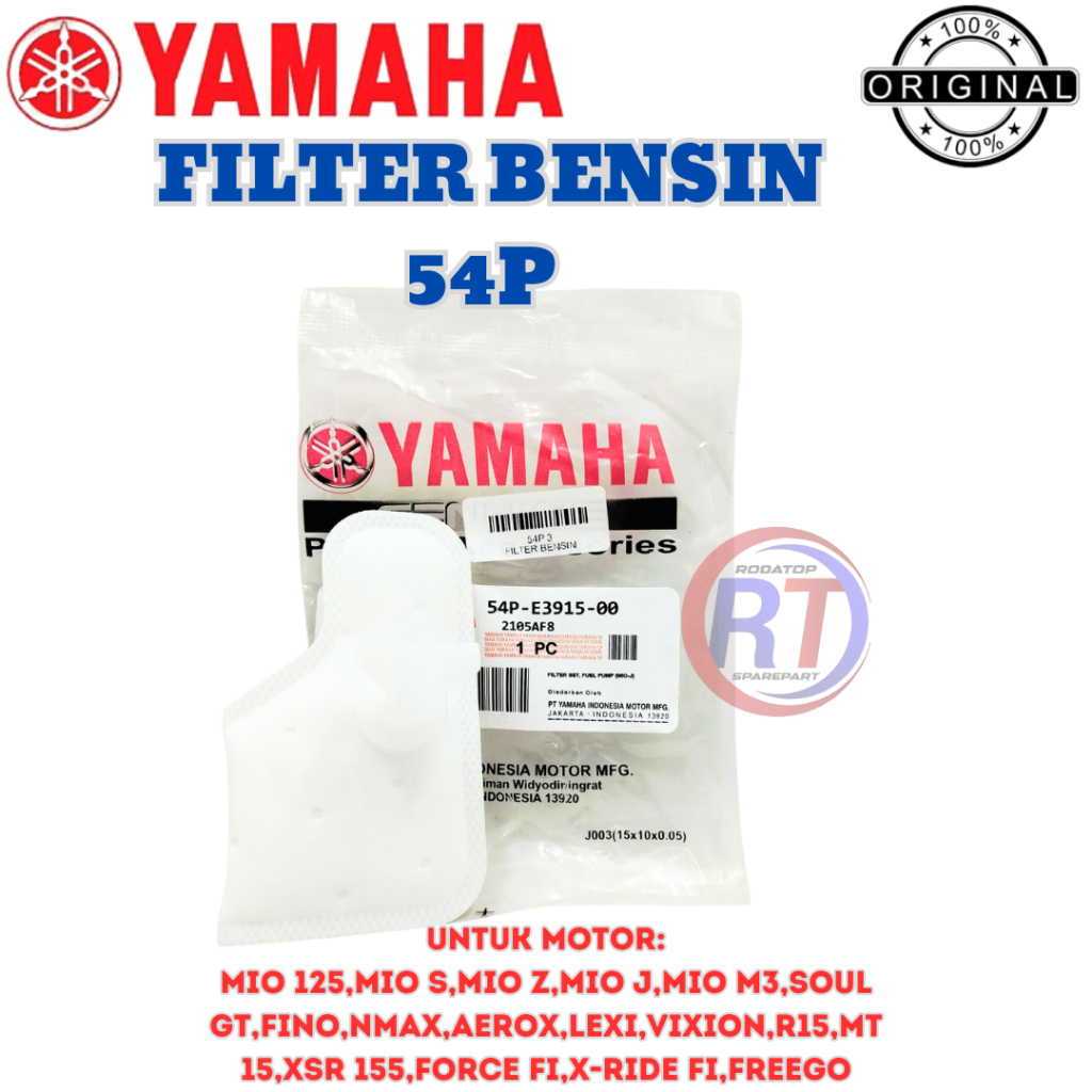 ORIGINAL FILTER SARINGAN BENSIN KODE 54P YAMAHA UNTUK MOTOR NMAX AEROX LEXI VIXION R15 MT 15 MIO 125