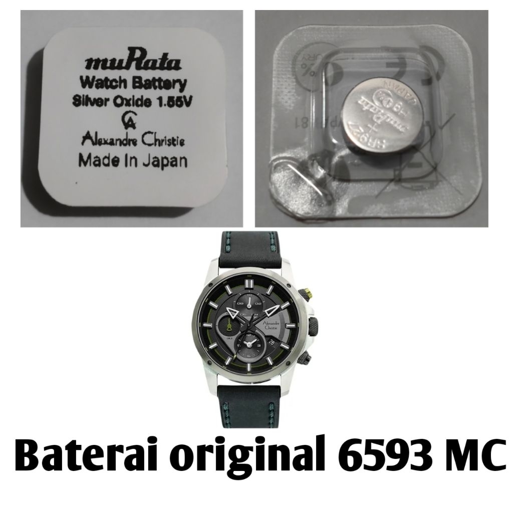 Baterai jam Alexandre Christie original 6593MC
