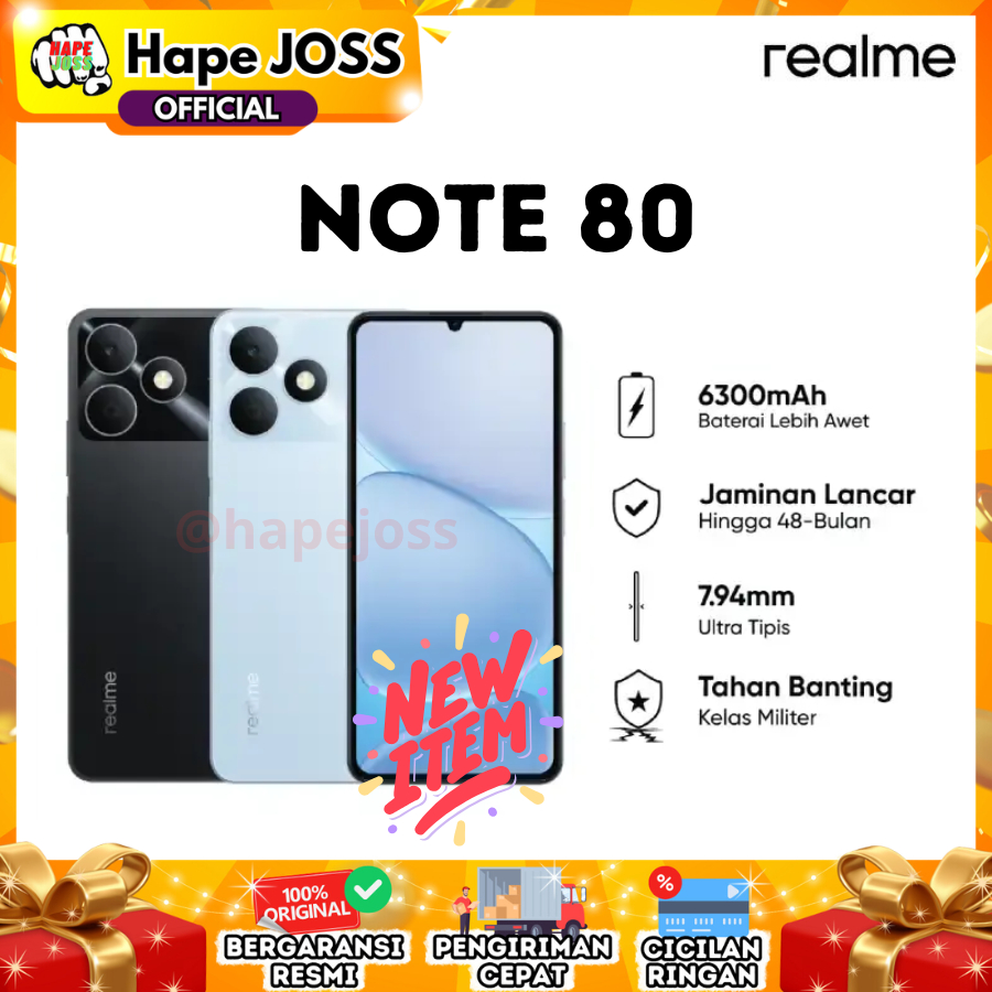 Realme Note 80 4G 4/64GB Garansi Resmi