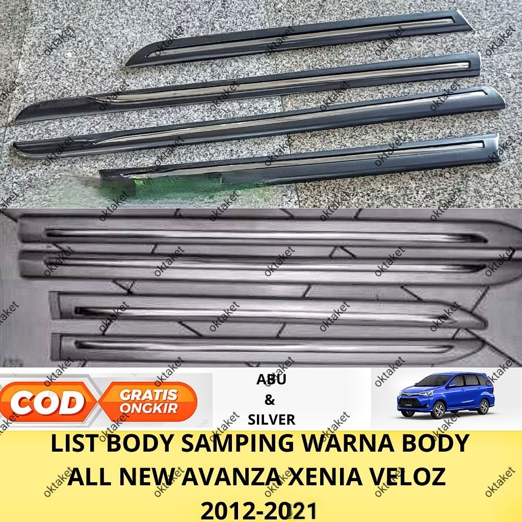 List Body Samping All New Avanza Xenia Veloz 2012 2013 2014 2015 2016  2017 2018 2019 2020 2021 Warn