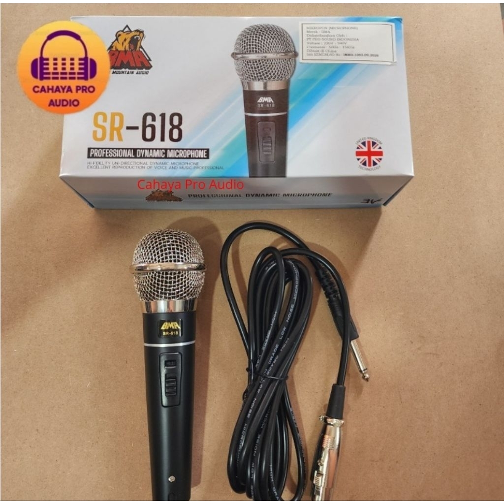 Microphone Mic Kabel BMA SR-618 Original BMA SR 618