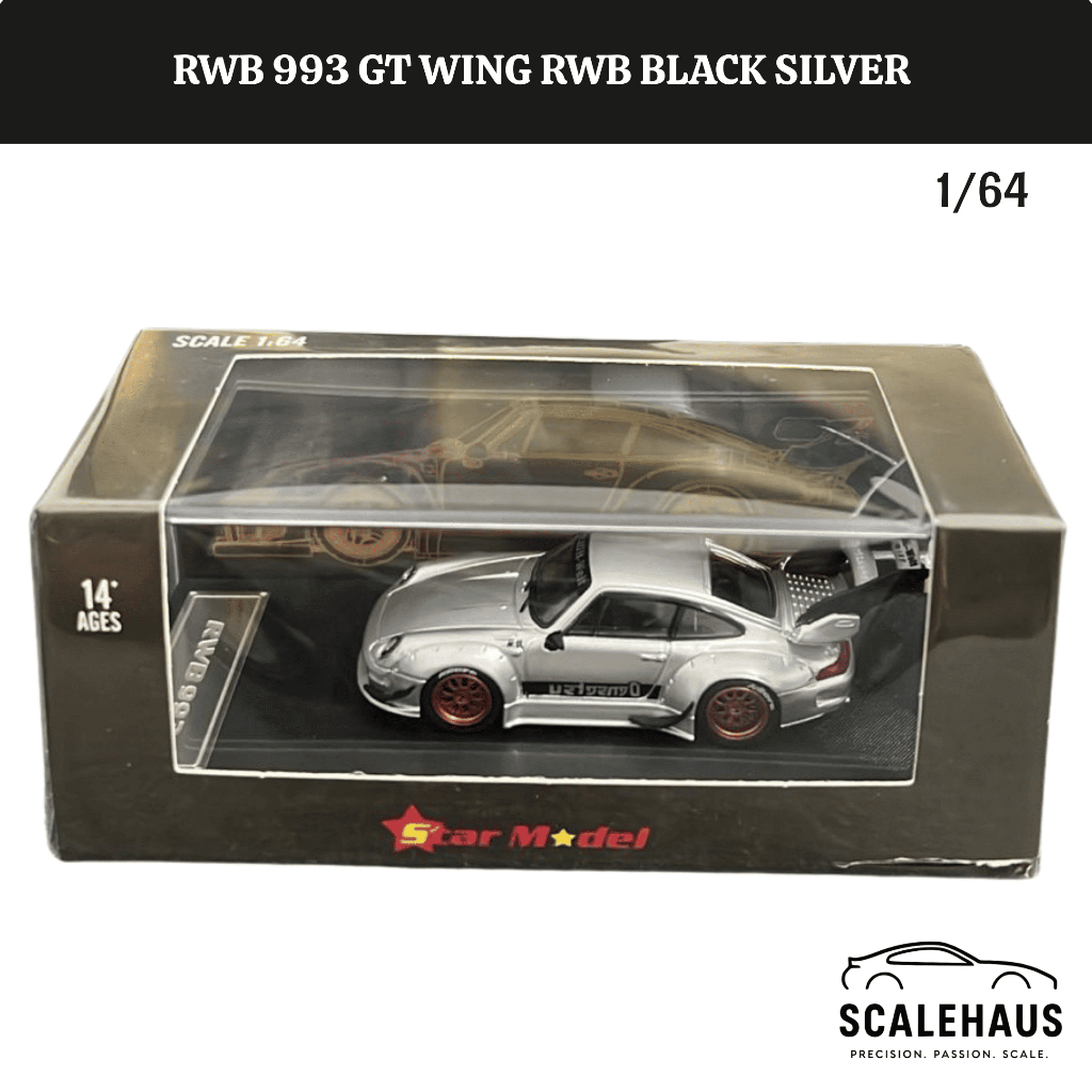 Star Model 1/64 RWB 993 GT Wing RWB Silver
