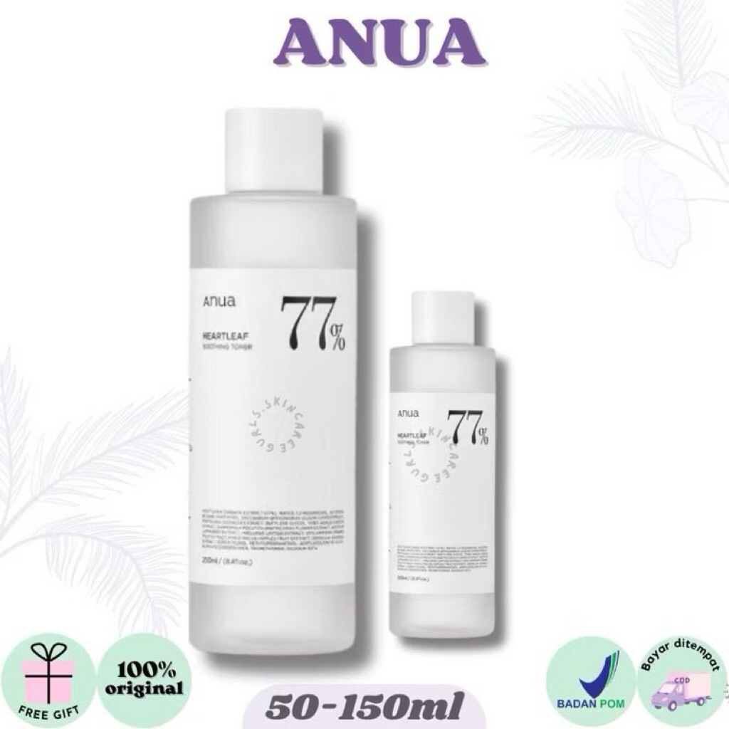 GURLS - (SALE NEAR ED) AN-UAA Heartleaf 77% Soothing Toner 40ml /150ml | Toner Wajah | Menenangkan K
