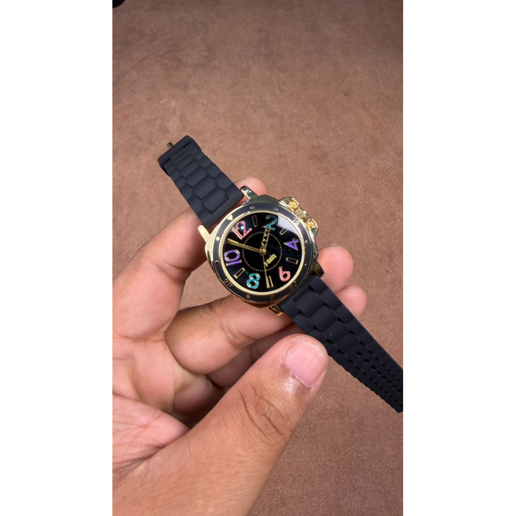 JAM TANGAN WANITA JAXIS AL 1182BK ANALOG ORIGINAL