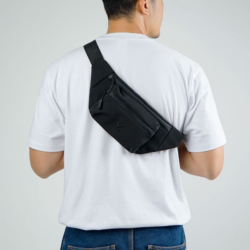 YLTD - Tas Pinggang Anti Bara Waistbag Stone - Black