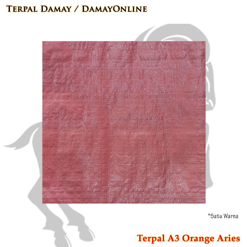 Terpal Rol A3 Orange Recycle Aries ( Harga / Rol )