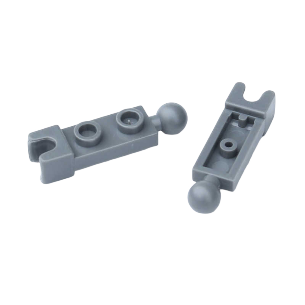 10PCS LEGO Parts 14419 - Plate 12 Ball Cup Friction Bahan ABS Warna Abu-Abu Gelap Mudah Digunakan