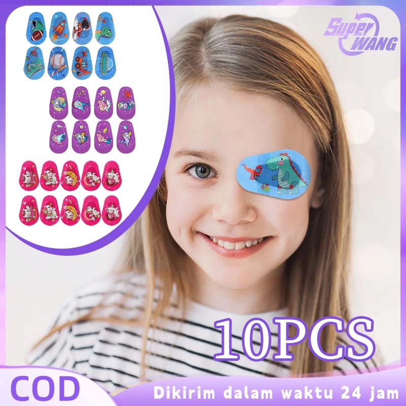 10pcs Lazy Eyes Patch Amblyopia Eye Patch Sebelah Mata Penutup Mata Sebelah Lazy Eye Penutup Mata