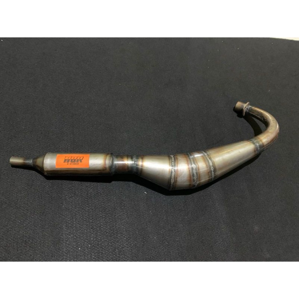 knalpot satria 2 tak hiu lumba galvanis model telo