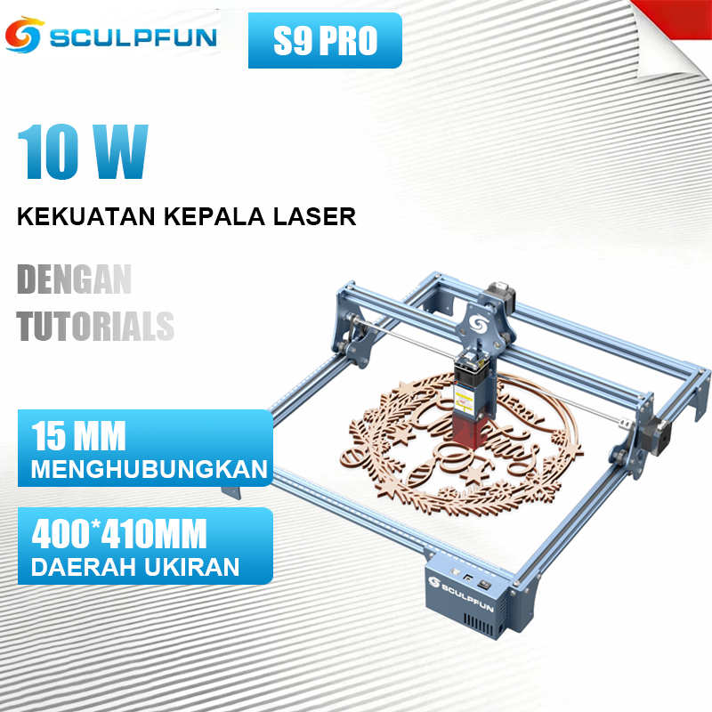 SCULPFUN S9 Pro Mesin Laser Cutting Acrylic 5W Laser Engraver Mesin Ukiran Laser Multifungsi